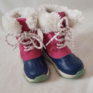 Carter's Pink and Blue Kids Snow Boots